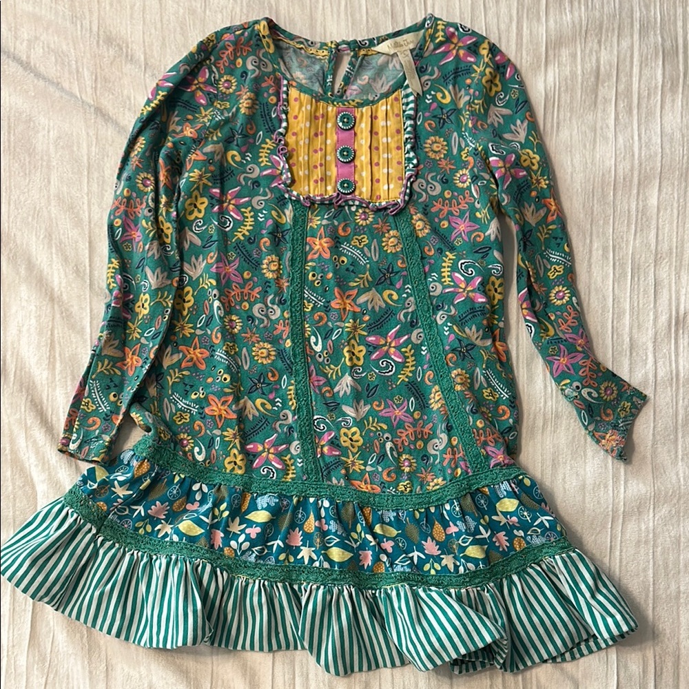 Matilda Jane Green Embellished Ruffled Sundress